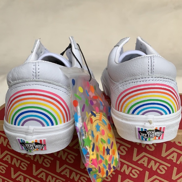 VANS OLD SKOOL FLOUR SHOP RAINBOW/TRUE WHITE MEN’s - Picture 11 of 15